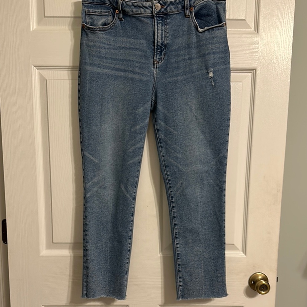 Dear John High Rise Ankle Slim Straight Stretch Jeans